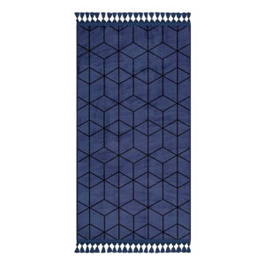 Modrý pratelný koberec 160x100 cm - Vitaus