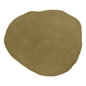 Zelený vlněný koberec 131x145 cm - Leitmotiv