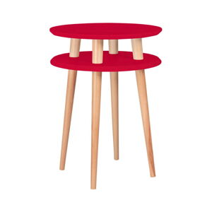 Červený odkládací stolek Ragaba Ufo, ⌀ 45 cm