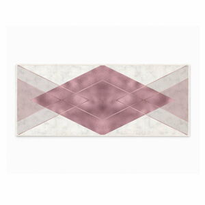 Bílo-fialový pratelný koberec 80x150 cm – Oyo Concept