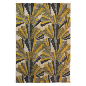 Žluto-šedý ručně tkaný koberec Flair Rugs Fanfare, 160 x 230 cm