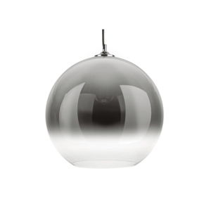 Šedé skleněné závěsné svítidlo Leitmotiv Bubble, ø 40 cm