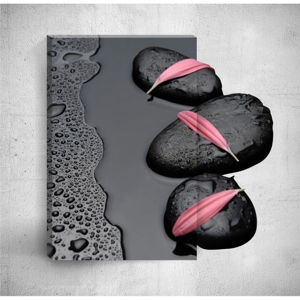 Nástěnný 3D obraz Mosticx Rainy Pebbles, 40 x 60 cm