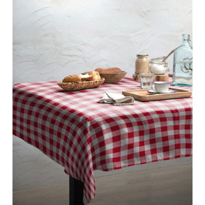 Ubrus Linen Couture Red Vichy, 140 x 200 cm