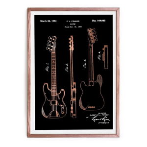 Zarámovaný plakát Really Nice Things Fender Guitar, 40 x 60 cm
