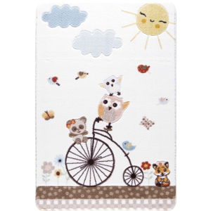 Dětský bílý koberec Confetti Sunny Day, 100 x 150 cm