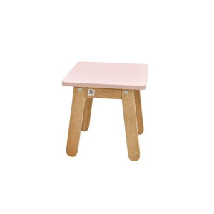 Světle dětská růžová stolička BELLAMY Woody