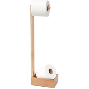 Dřevěný stojan na toaletní papír z dubového dřeva Wireworks Mezza