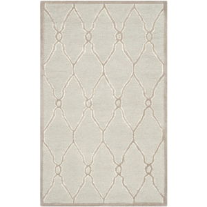 Vlněný koberec Augusta 91x152 cm, krémový