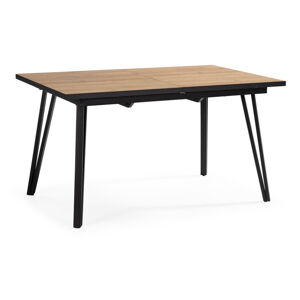 Jídelní stůl s deskou v dubovém dekoru 90x140 cm Cleo – Marckeric