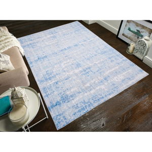 Šedo-modrý koberec Floorita Abstract, 80 x 150 cm