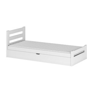 Bílá dětská postel s úložným prostorem 90x200 cm Nela - Lano Meble