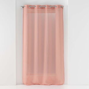 Růžová voálová záclona 140x280 cm Sandra – douceur d'intérieur