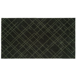 Tmavě zelená rohožka tica copenhagen Lines, 67 x 120 cm