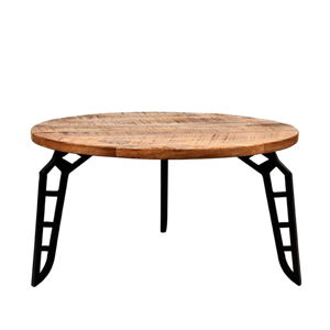 Konferenční stolek s deskou z mangového dřeva LABEL51 Flintstone, ⌀ 80 cm