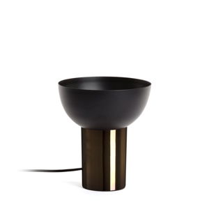 Černá stolní lampa La Forma Amina, výška 20 cm