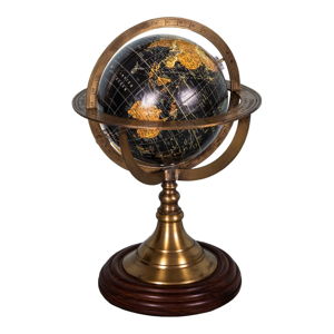 Dekorativní globus s podstavcem z palisandrového dřeva Antic Line Globe, ø 17 cm