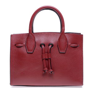 Červená kožená kabelka Roberta M Amalia