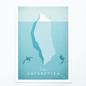 Plakát Travelposter Antarctica, A3