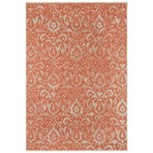 Oranžovo-béžový venkovní koberec NORTHRUGS Hatta, 70 x 140 cm