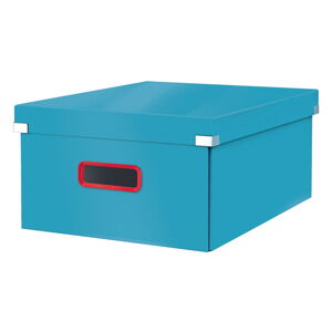 Modrá úložná krabice Leitz Cosy Click & Store, délka 48 cm