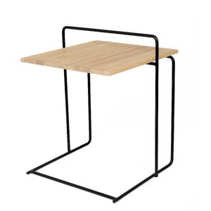 Odkládací stolek s deskou z dubového dřeva Askala