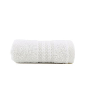 Bílý ručník z čisté bavlny Sunny, 30 x 50 cm