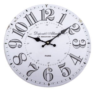 Dřevěné nástěnné hodiny Dakls Simmi, ø 34 cm