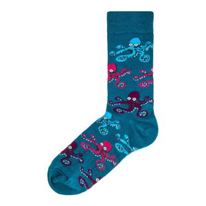 Dámské modré ponožky Funky Steps Octopus, velikost 35 - 39