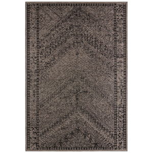 Hnědo-černý venkovní koberec NORTHRUGS Mardin, 70 x 140 cm