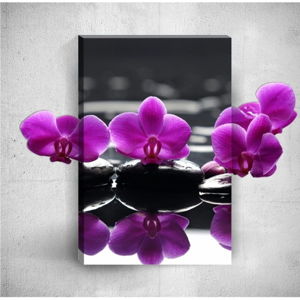 Nástěnný 3D obraz Mosticx Purple Flowers, 40 x 60 cm