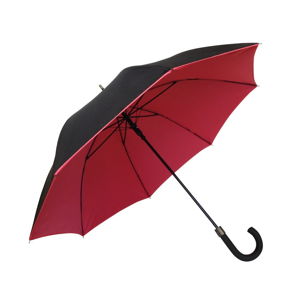 Červenočerný větruodolný deštník Ambiance Susino Noir Rouge, ⌀ 104 cm
