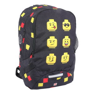 Černý školní batoh LEGO® Faces