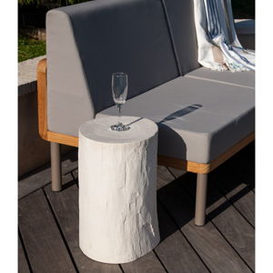 Bílá zahradní stolička v dekoru dřeva Ezeis Ecotop