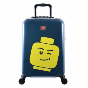 Modrý kufr na kolečkách LEGO® Luggage Minifigure Head 20"