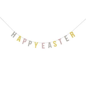 Papírová girlanda Bloomingville Pastel Easter, délka 200 cm