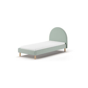 Zelená čalouněná jednolůžková postel s roštem 90x200 cm MOON – Vipack