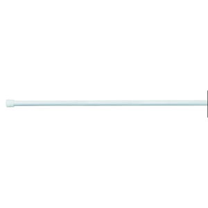 Bílá tyč na sprchový závěs s nastavitelnou délkou InterDesign, délka 198 - 275 cm