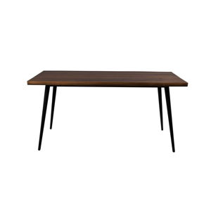 Jídelní stůl s černými ocelovými nohami Dutchbone Alagon Land, 160 x 90 cm