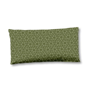 Zelený povlak na polštář z bavlněného saténu HIP Bodhini, 40 x 80 cm
