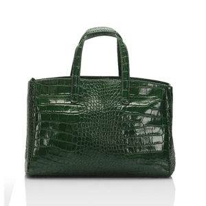 Zelená kožená kabelka Lisa Minardi Magnata