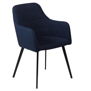 Tmavě modrá jídelní židle s područkami DAN–FORM Denmark Embrace