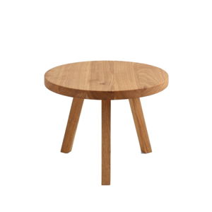 Odkládací stolek z dubového masivu Custom Form Treben, ø  60 cm