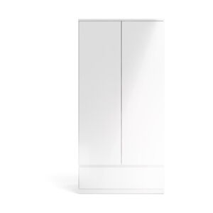 Bílá šatní skříň 99x201 cm Naia - Tvilum