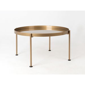 Konferenční stolek ve zlaté barvě Custom Form Memo, ⌀ 100 cm