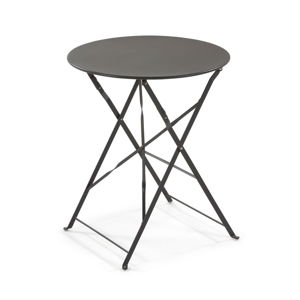 Tmavě šedý stolek La Forma Alrick, ⌀ 60 cm