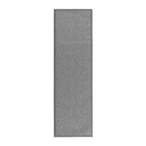 Světle šedý běhoun z PVC 60x200 cm Geo Silver – Casa Selección