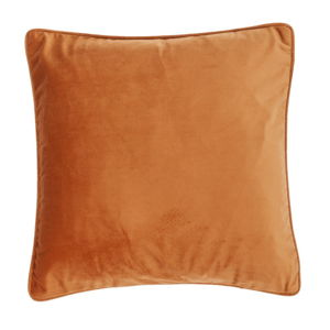 Tmavě oranžový polštář Tiseco Home Studio Velvety, 45 x 45 cm