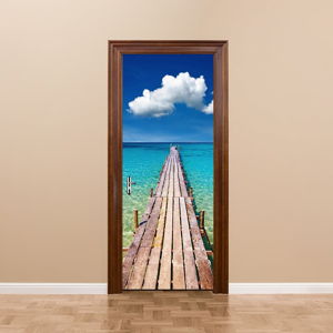 Adhezivní samolepka na dveře Ambiance Welcome to Paradise, 83 x 204 cm