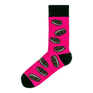 Pánské růžové ponožky Funky Steps Oreo, velikost 41 - 45